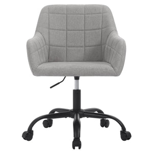 Höhenverstellbarer Ergonomischer Bürostuhl mit Rollen – Drehbar – Mit Armlehnen – 58 x 77–85 x 60,5 cm