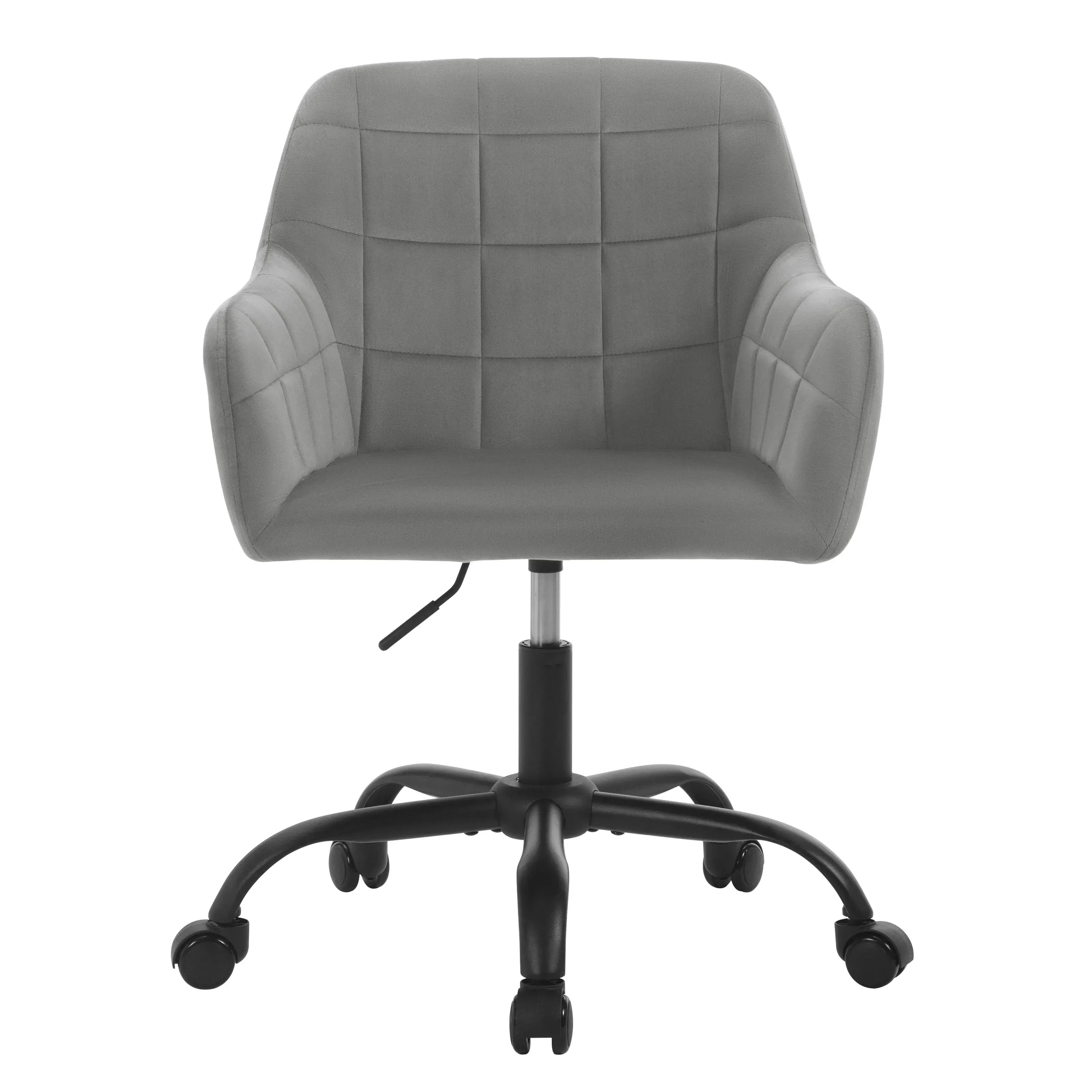 Höhenverstellbarer Ergonomischer Bürostuhl mit Rollen – Drehbar – Mit Armlehnen – 58 x 77–85 x 60,5 cm