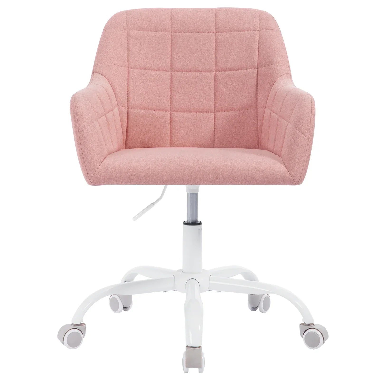 Höhenverstellbarer Ergonomischer Bürostuhl mit Rollen – Drehbar – Mit Armlehnen – 58 x 77–85 x 60,5 cm