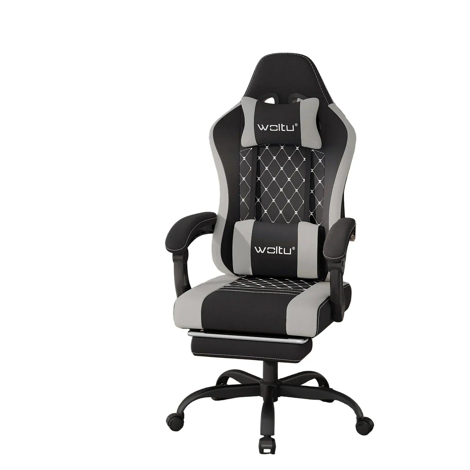 Gaming-Stuhl mit Fußstütze – Drehbar, Verstellbare Kopfstütze – 70 x 70 x 127 cm – Mehrere Farben