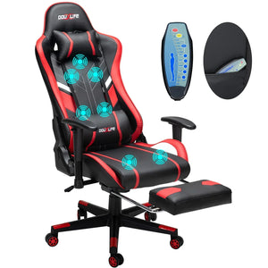 Gaming-Stuhl – Hohe Rückenlehne, Verstellbar, PU-Stoff – Verschiedene Farben