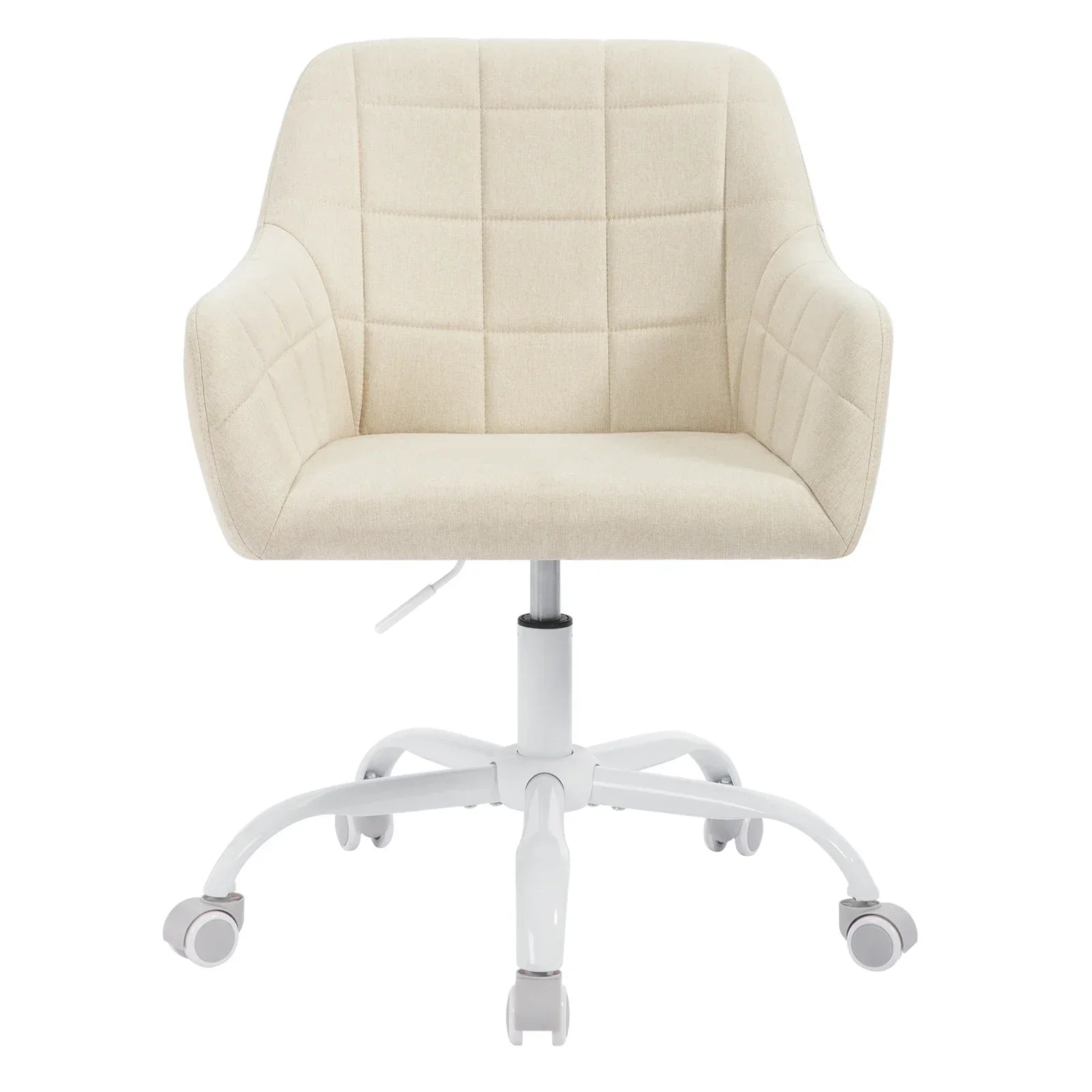 Höhenverstellbarer Ergonomischer Bürostuhl mit Rollen – Drehbar – Mit Armlehnen – 58 x 77–85 x 60,5 cm