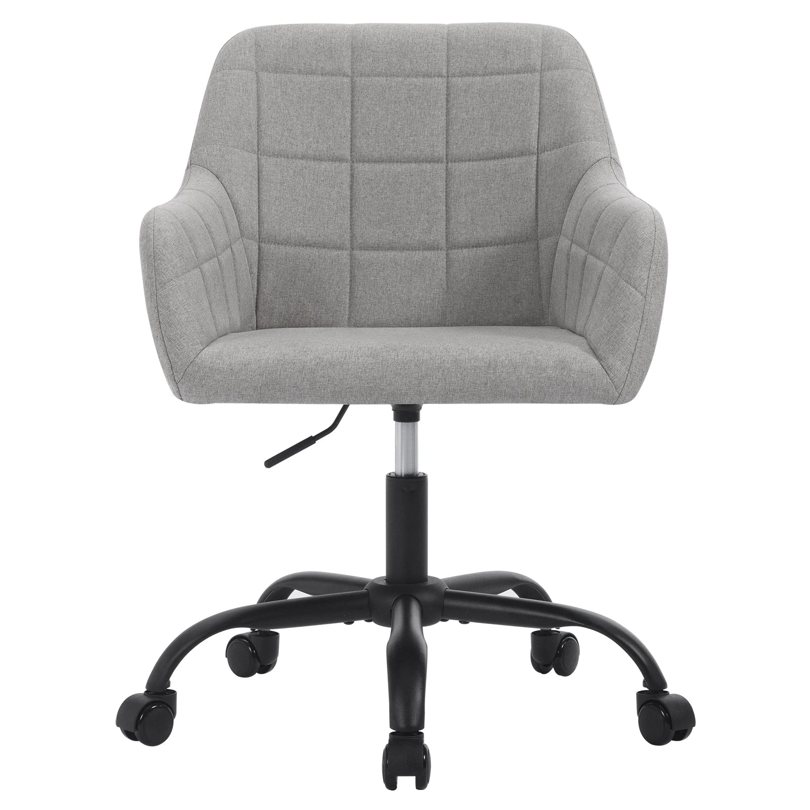 Höhenverstellbarer Ergonomischer Bürostuhl mit Rollen – Drehbar – Mit Armlehnen – 58 x 77–85 x 60,5 cm