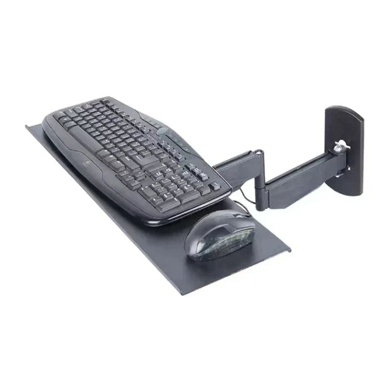 Wandmontierte Tastaturhalterung für 2-in-1 Monitor – Schwenkbar & Neigbar – 60 x 19 cm – Belastbar bis 10 kg